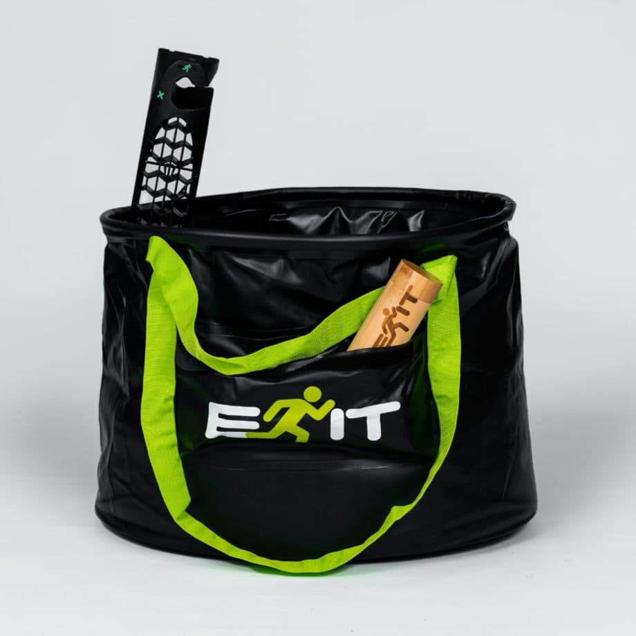 BUX wetsuit change bucket under XRail by Exit