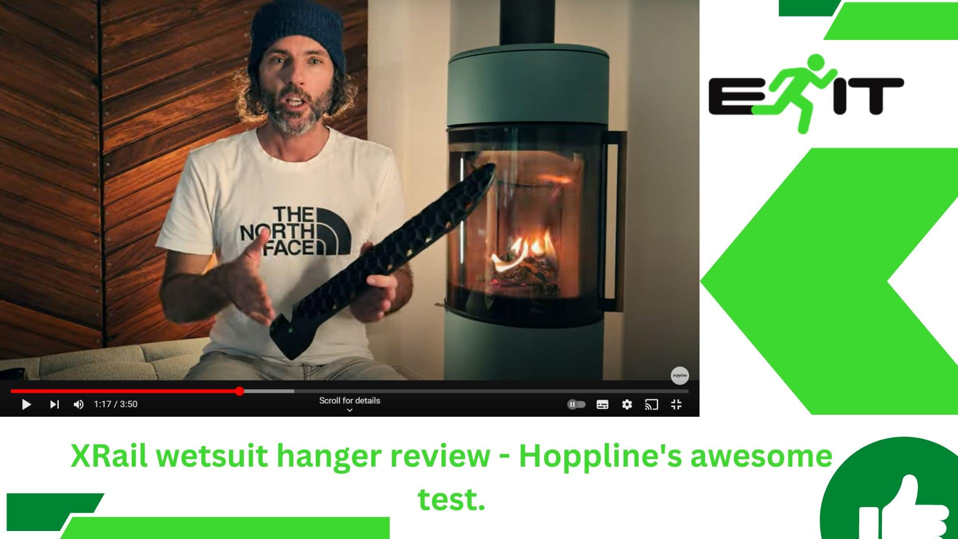 XRail wetsuit hanger review - Hoppline's awesome test.